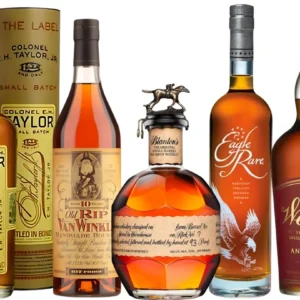 Old Rip Van Winkle 10 Year, Blanton's Single Barrel, Weller 107, E.H. Taylor Small Batch & Eagle Rare Elite Bundle (750 ml)