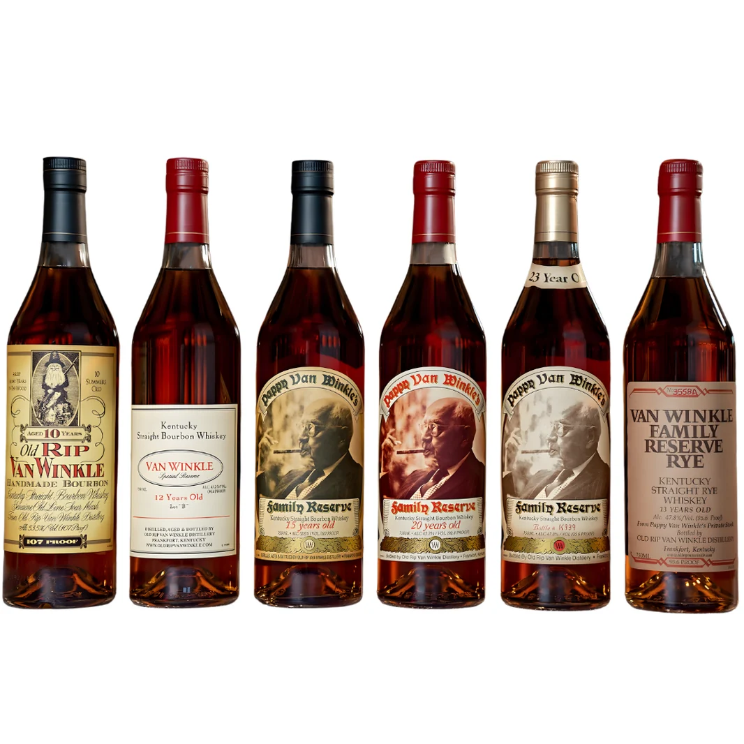 Pappy Van Winkle’s Family Lineup Bundle Complete 6-Bottle Collection